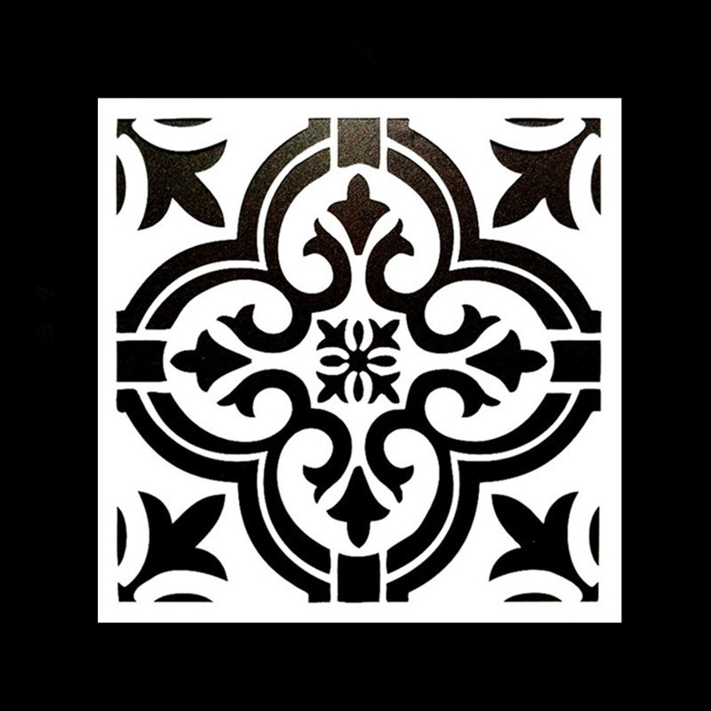 30*30cm Size DIY Craft Mandala Stencils for Painting on Wood,Fabric,Walls Art Scrapbooking Stamping Album Embossing Paper Cards: 30x30cm-B