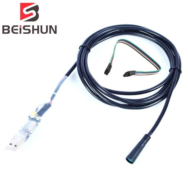Bafang Usb Programmering Lengte 2M Kabel Voor 8fun / BBS01B BBS02B Bbshd Mid Drive Center Geprogrammeerd Kabel Met Gekleurde lijnen