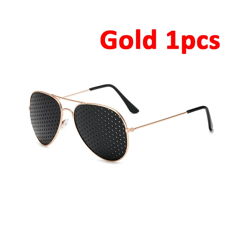 1 Uds. Gafas con agujeros para miopía, gafas de sol estenopeicas, ejercicio ocular, mejora la vista, curación Natural, cuidado de la visión: Verde