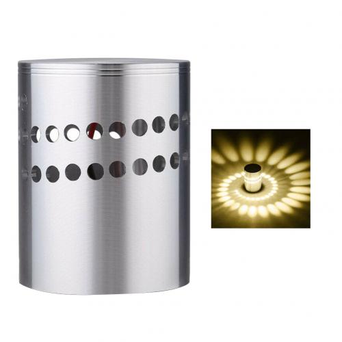 Plafonnier à effet spirale, multi-trous, rvb 265, 3W, AC 85/mur LED V, luminaire décoratif de plafond, couloir ou fête: Yellow Light