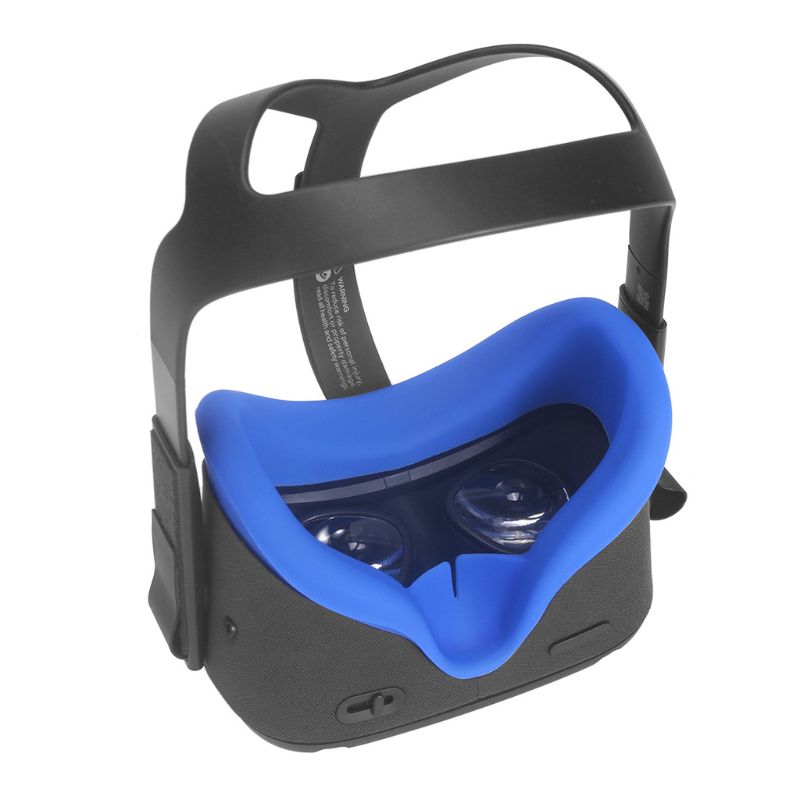 1einstellen Silikon Gesicht Maske Abdeckung mit Headset Schaum Pad für Oculus Suche VR Gläser H37B