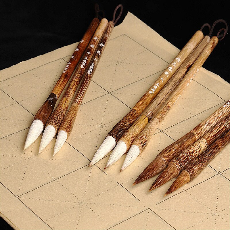 Beginner's Special Practice Regular Script Writing Brushes Student Chinese Painting Calligraphy Writing Brush Sets