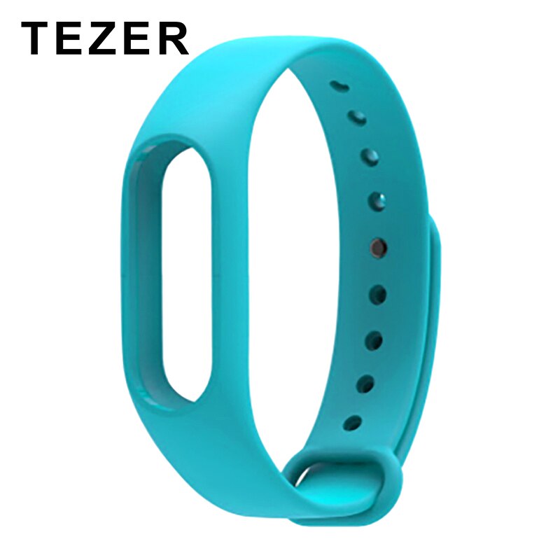 Til xiaomi mi band 2 rem, der erstatter smart armbåndstilbehør tofarvet mi band 2 armbåndsrem  mi 2 silikonestrop armbånd: Blå