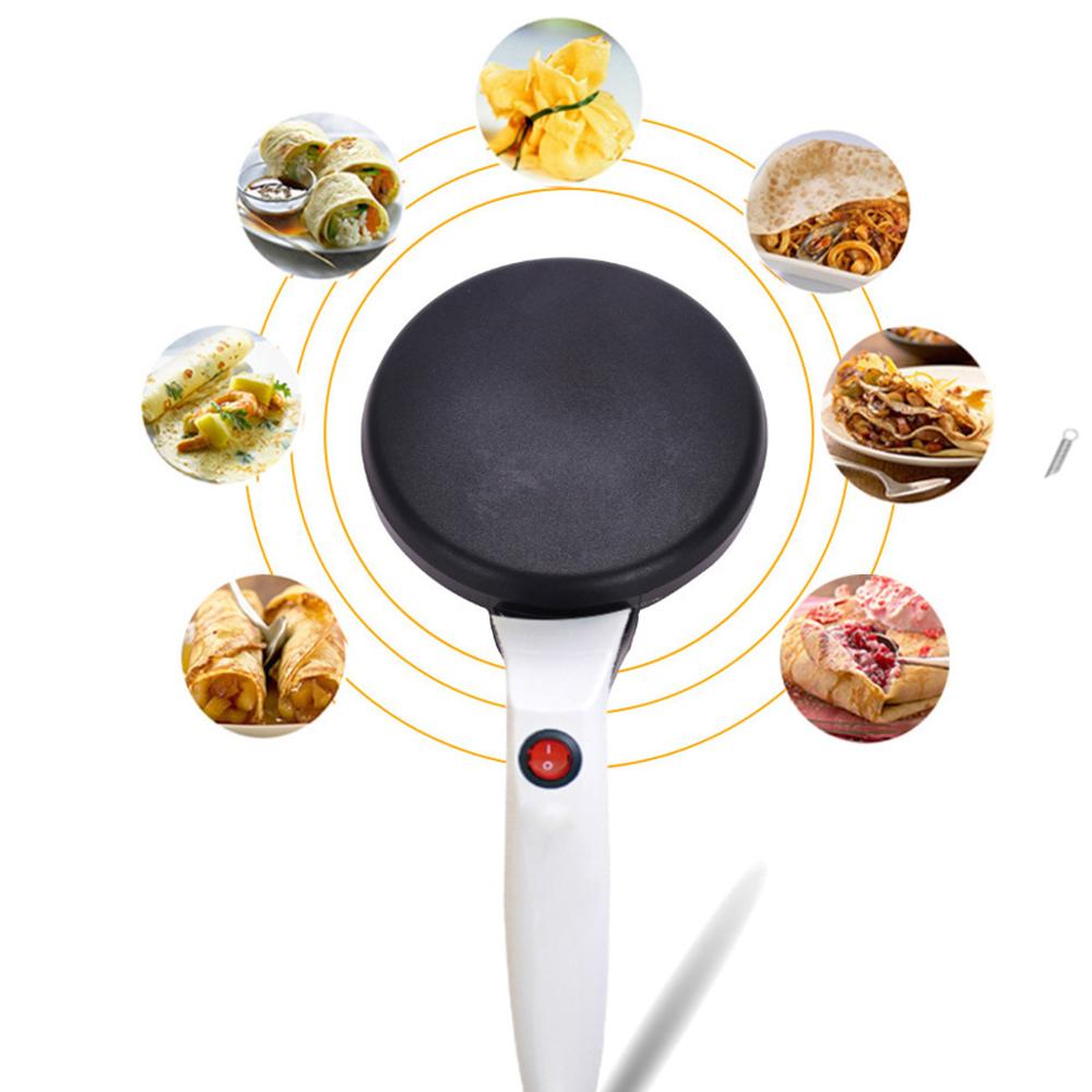 220V Non-stick making pancake Electric Crepe Pizza Maker Pancake Machine Griddle Omelet Pans Cake Machine Kitchen Cooking Tools