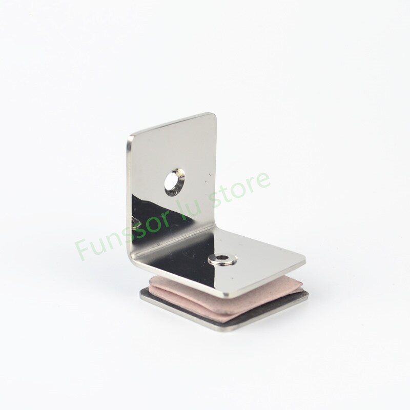 Stainless steel 90-degree glass clamp, Glass partition plate holder,mirror polishing,fix glass on the wall bathroom chip