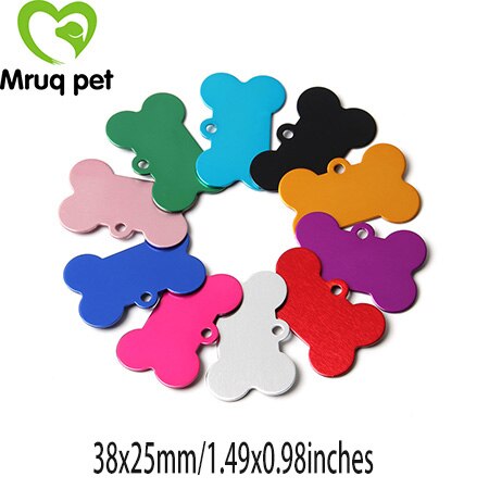 50x vælg mønstre kæledyr hund kat tomme mærker hundehalsbånd charms tilbehør aluminium navn telefon id tag hund tilbehør kæledyr forsyninger: Ta08