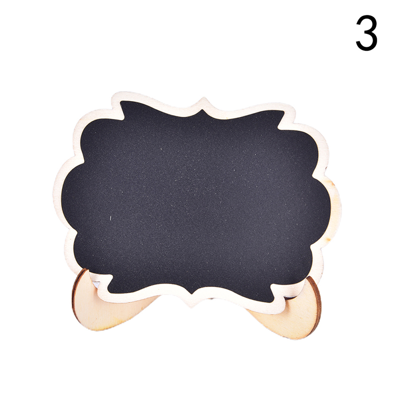 Mini pizarra de madera para mensajes, soporte pequeño para tablón de anuncios, , 6 estilos