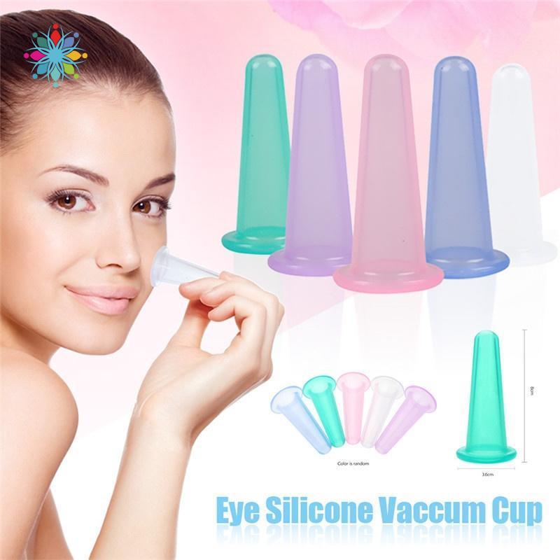 Mini Siliconen Vacuüm Cupping Cup Body Facial Massager Therapie Oogzorg Cupping