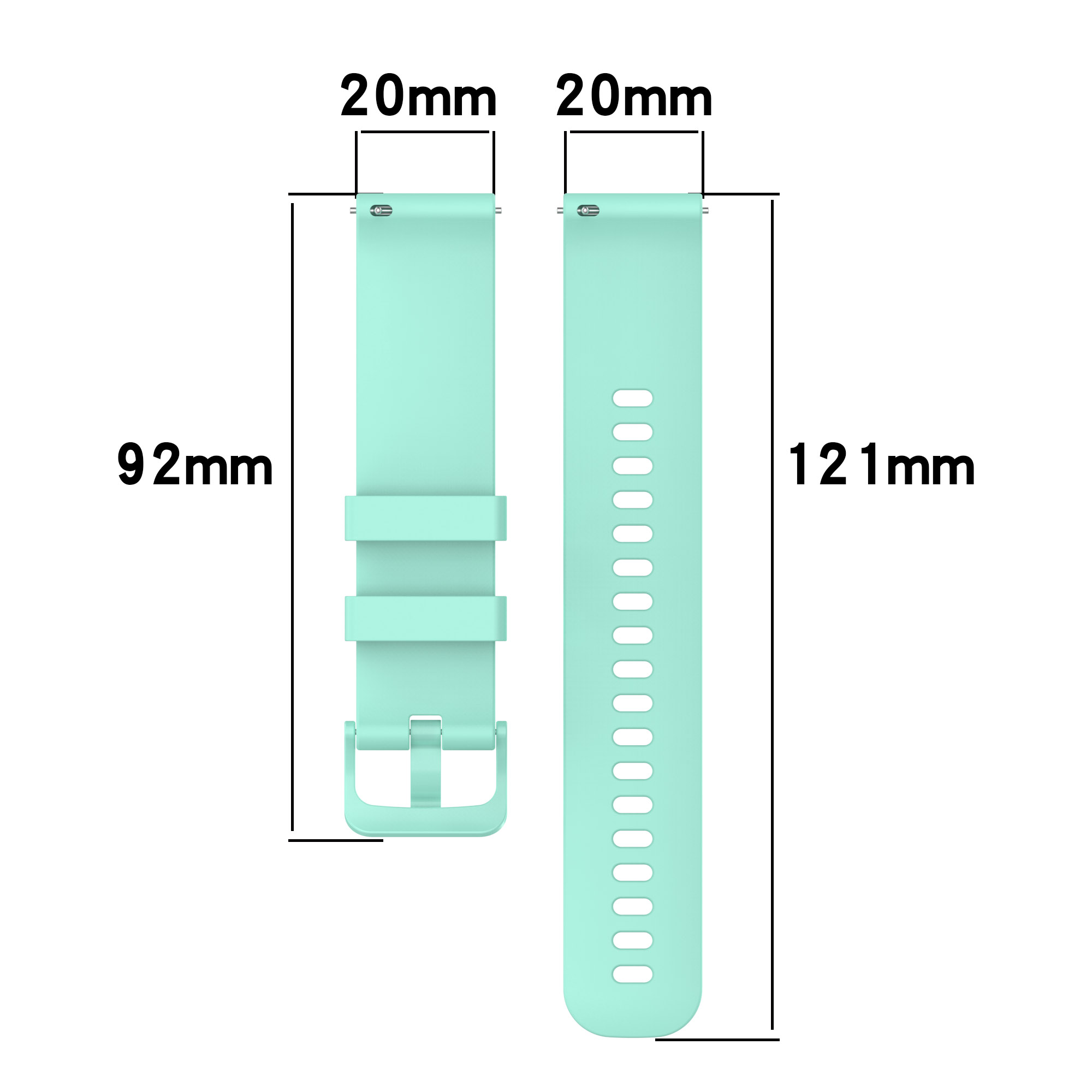 20mm rem til garmin approach  s50 /  vivoactive 5 blød silikone og holdbar ensfarvet urrem til forerunner 165/165 music