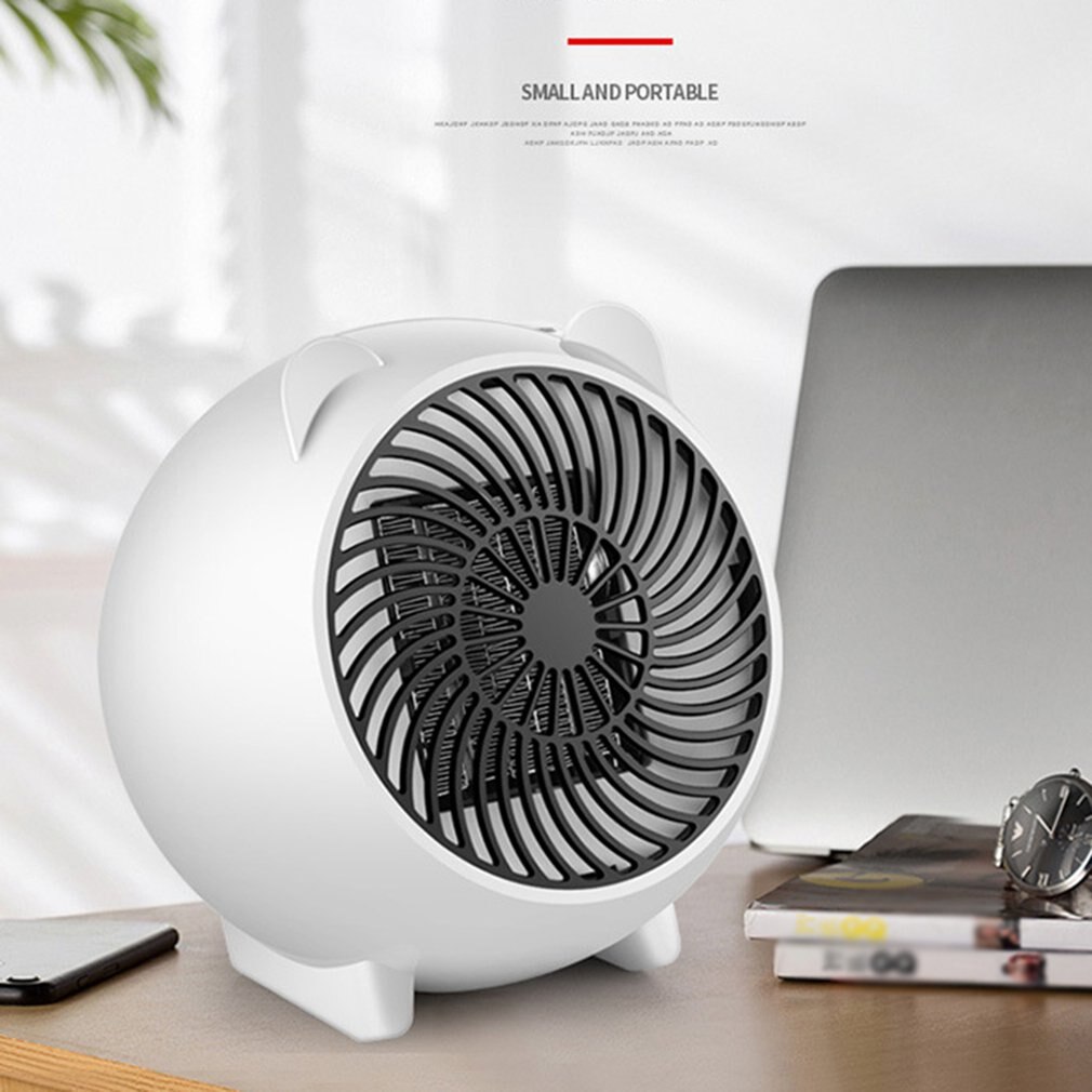 Small Fan Heater Electric Fan Heater Portable Fan Heating Space Heater Home Office Desktop Heating Warm Air Fan