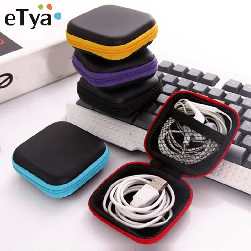 Nette freundlicher Mini Geldbörse Reißverschluss Brieftasche Frauen Damen Männer Reise Kopfhörer Schlüssel USB Kabel SD Karte Halfter Tasche fallen
