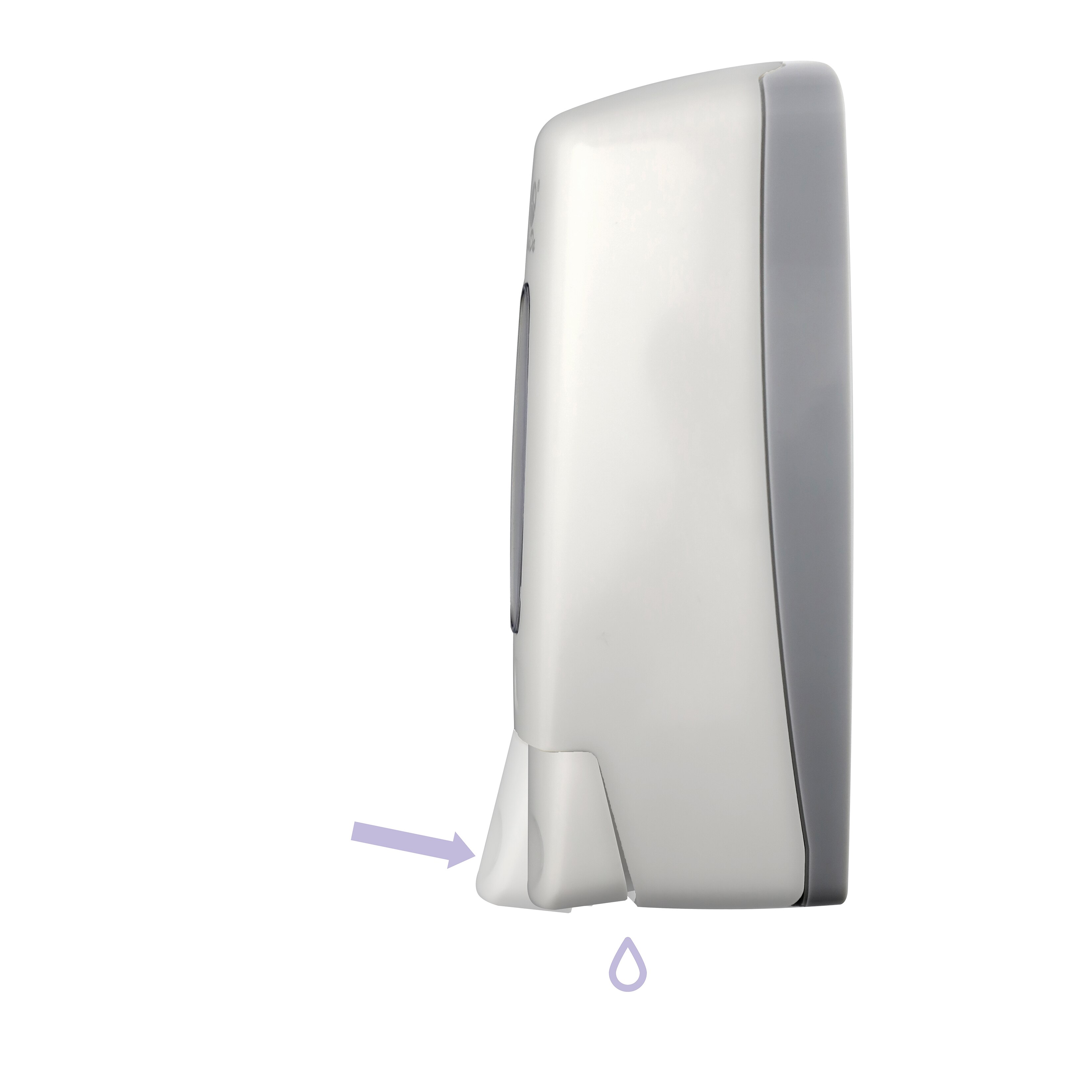 The Xinda ZYQ36 Shampoo Soap Dispenser 360 mL Manual Push Pump Bathroom Plastic White Wall Mounted with Key-Locked Protection