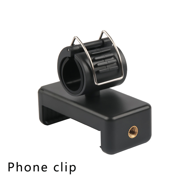 Selfie stick uttrekkbar håndholdt monopod for gopro hero 10 9 8 7 6 5 gopro max osmo action insta 360: Telefonklipp