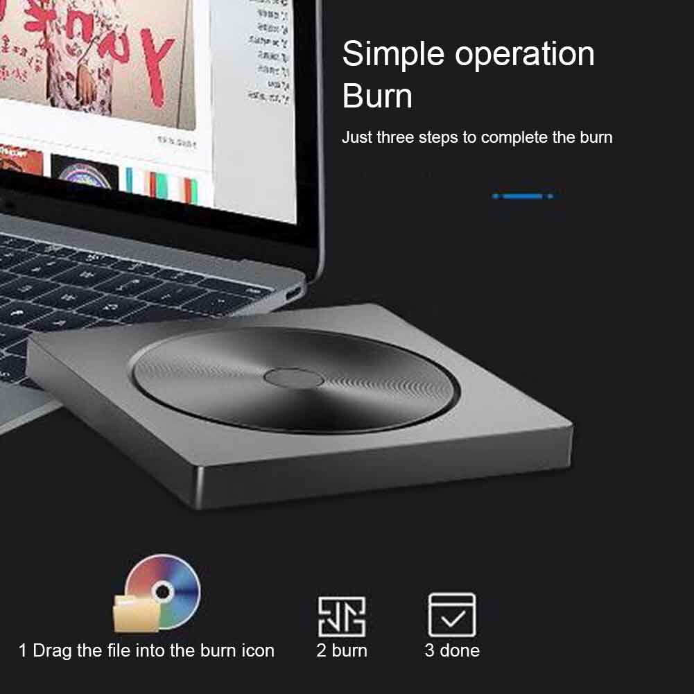 Home Disc Playback DVD Burner Writer Computer PC USB3.0 Drive Free Plug And Play