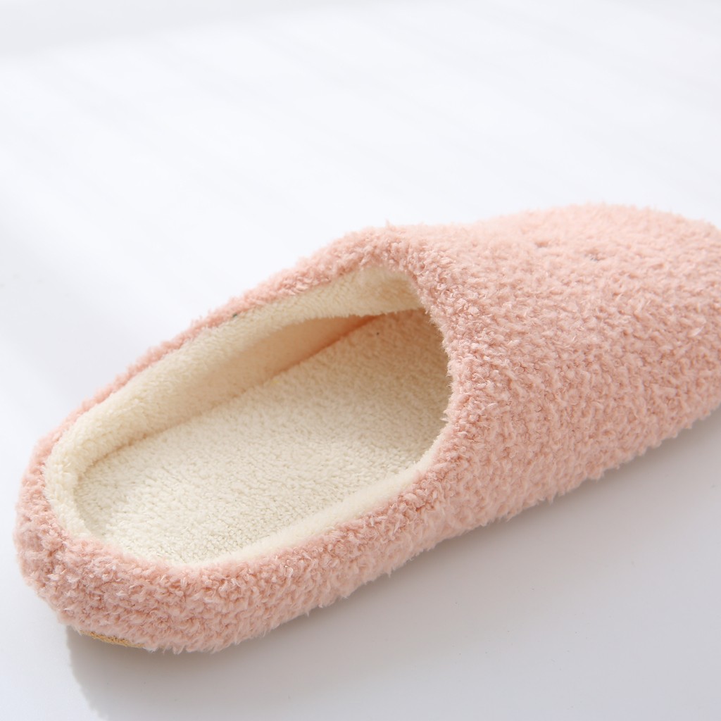 Vrouwen Leuke Cartoon Beer Slippers Winter Warm Flock Slaapkamer Slipper Indoor Platte Schoenen Zachte Pluche Slippers Zapatos De Mujer FN55