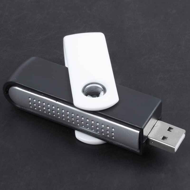 Usb Ionische Oxygen Bar Freshber Luchtreiniger Ionisator Voor Laptop Zwart + Wit