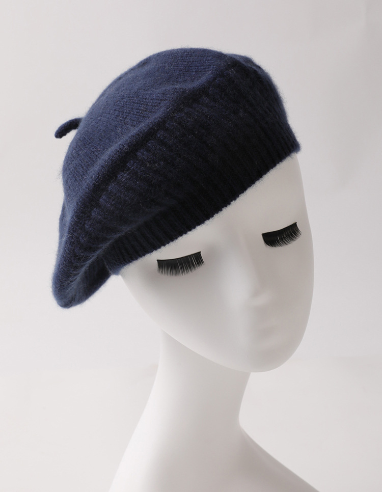 Naizaiga 100% Cashmere Outdoor warm shade cashmere beret warm hat ,SN263