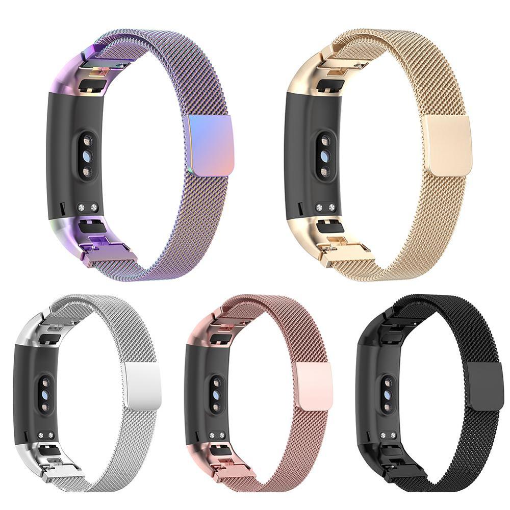 Edelstahl Uhr Band Armbinde Band Gurt Für Huawei Honor Band 4 Band 5 Clever Armbinde Zubehör Magnetische Milanese Gurt
