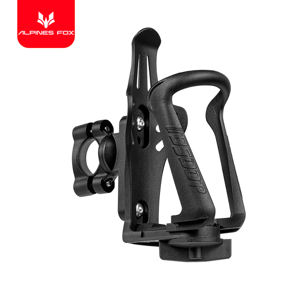 Motorcycle Water Cup Holder Universal Drink Holder Motorcycle Handlebar Bottle Holder Nylon Adjustable Bottle Holder: black