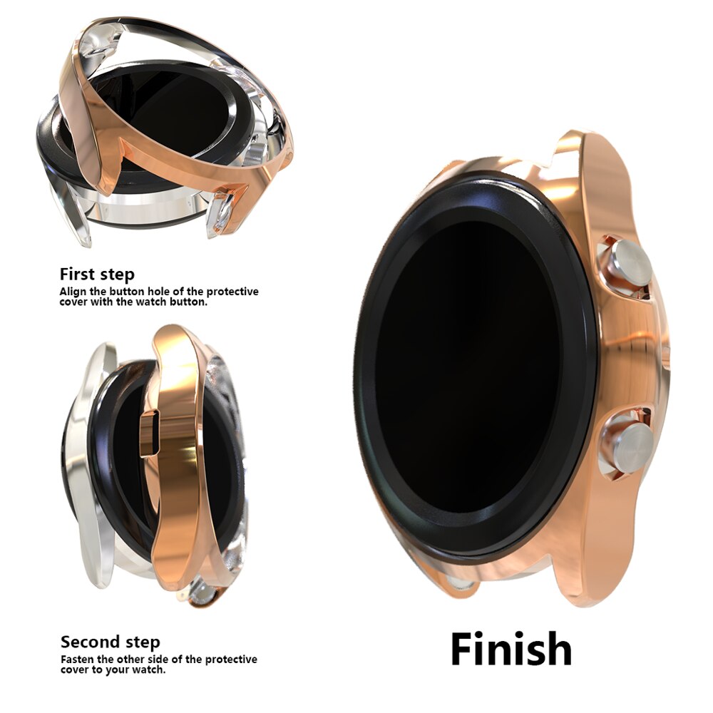 Protective Case For Samsung Galaxy Watch 3 41mm 45mm Smart Watches Plating TPU Frame Shell Protector Smart Accessories Cover