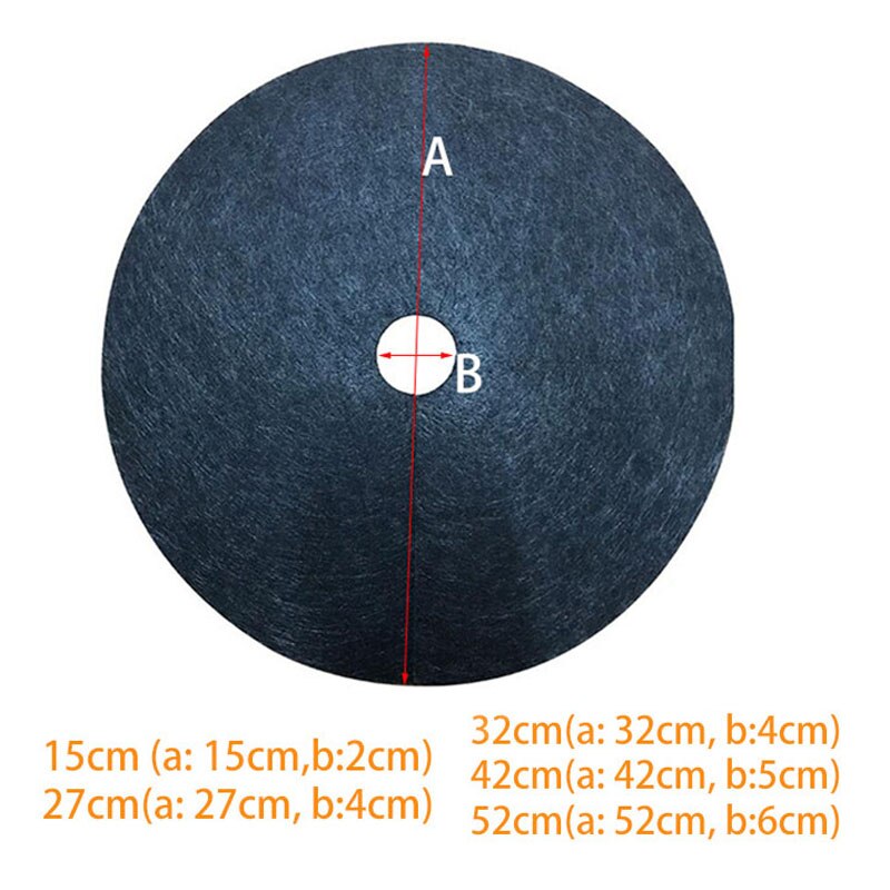 10pcs/lot 6 Sizes Non-Woven Tree Mulch Ring Barrier Thickened Protector Mat Plant Cover Anti Grass Gardening Fabric Control