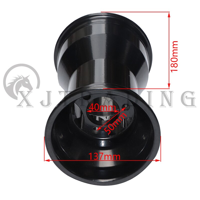 GO KART 5 inch front and rear wheels aluminum alloy rims use 10x3.60-5 tires 10x4.50-5 tires for 3 wheels 4 wheels drift car: 180mm black