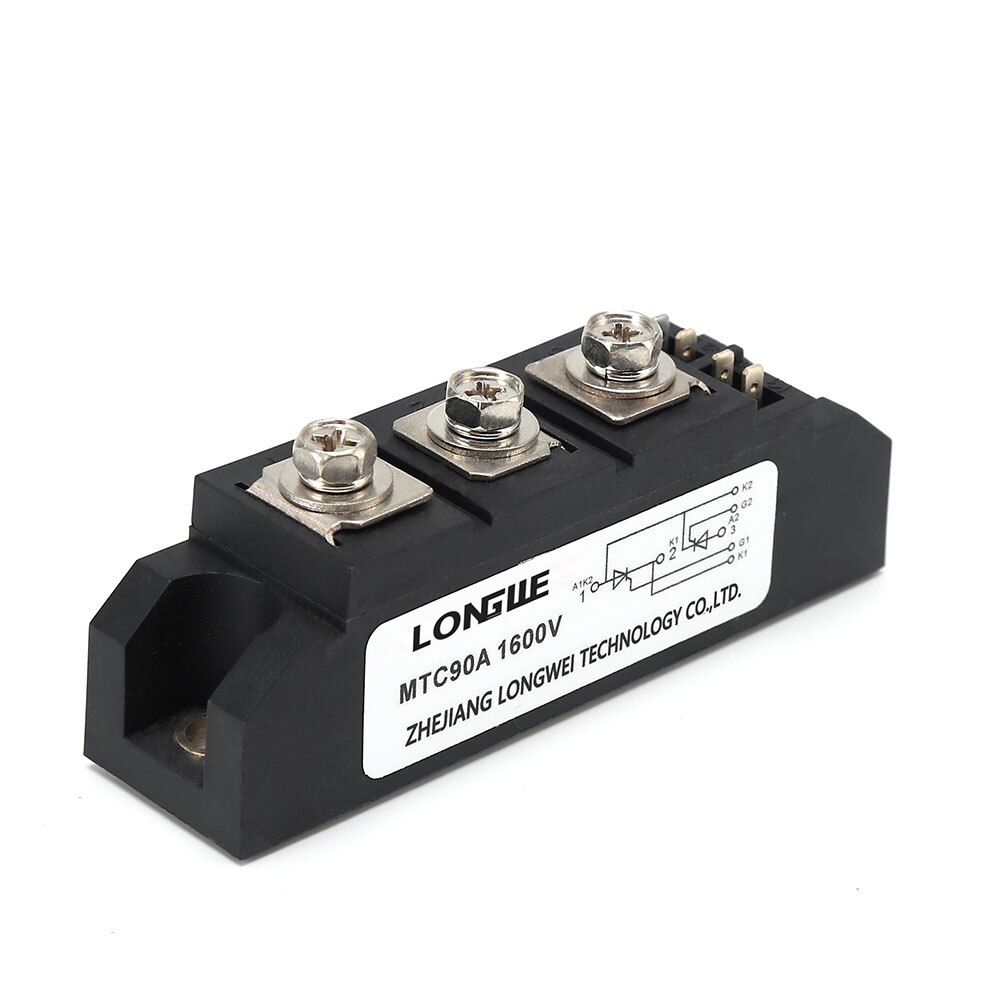 Longwe mtc 70a 90a 110a tyristorstyrte likerettere 1600 vdc effekt halvlederrelémodul for vekselstrømsmotorstyring