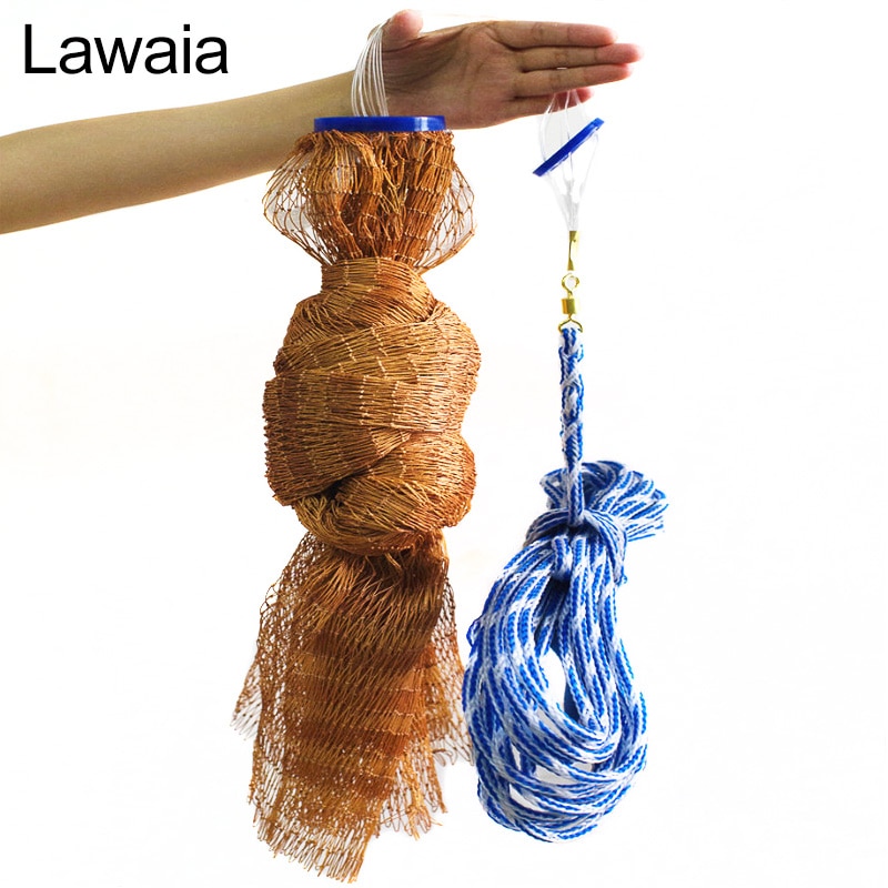 Lawaia American Style Hand Cast Net USA Cast Nets Water Hand Throw Fly Fishing Network Small Mesh Gill Net Without Sinker
