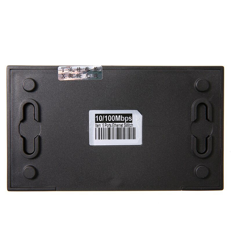 1Pc Ethernet Smart Switcher Hub Lan Network Switch W/ Power Adapter Voor Computer Internetverbinding 5 Port 10/100Mbps