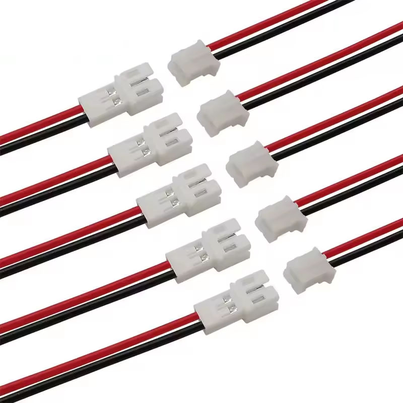 JST-conector de Cable macho y hembra de 2 pines, Conector Micro JST PH 2 P, clavija de enchufe, terminales, conectores de Cables de 20CM, PH 2,0, paso de 2,0mm