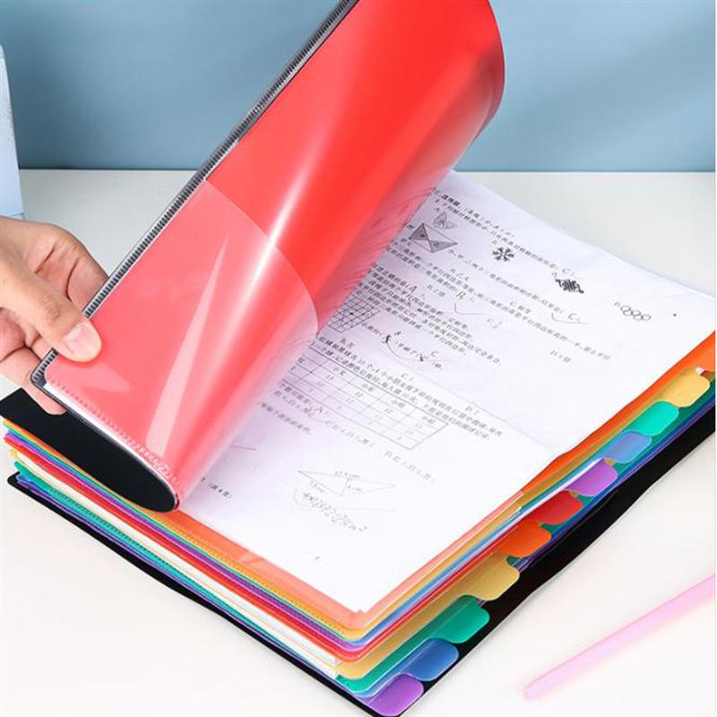Plastic Document Map A4 Size Map Tas Ontvangst Houder Multi-layer Bestandsmap