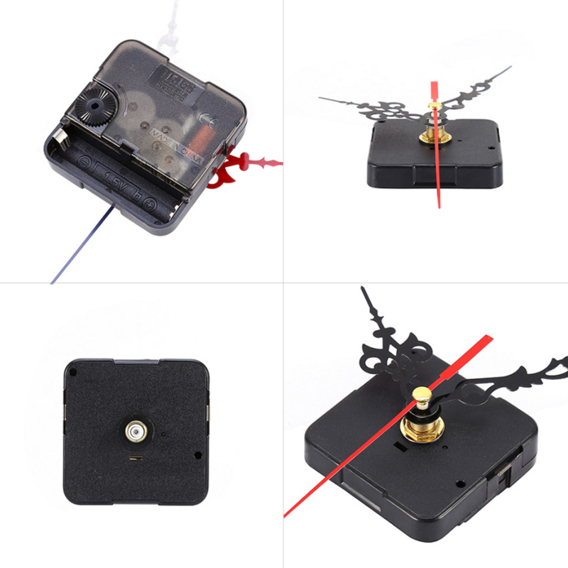 Mecanismo de reloj de piezas, máquina de movimiento de cuarzo silencioso, puntero de manos de pared, mesa de relojería, eje largo, pieza de reparación de relojes DIY