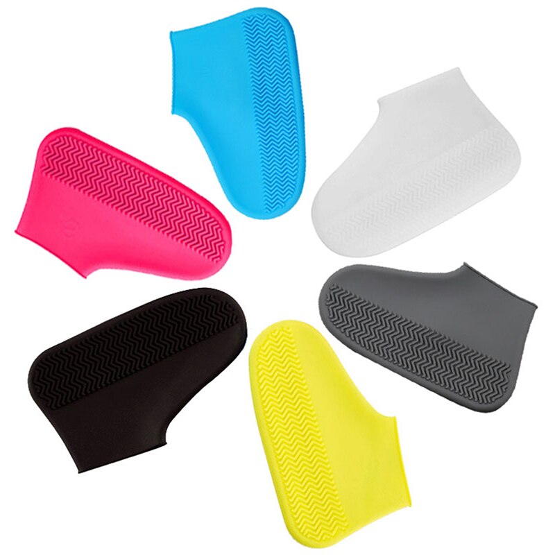 Couvre-chaussures imperméables réutilisables, matériau en Silicone, résistant à l'usure, protège-chaussures, bottes de pluie pour enfants et adultes