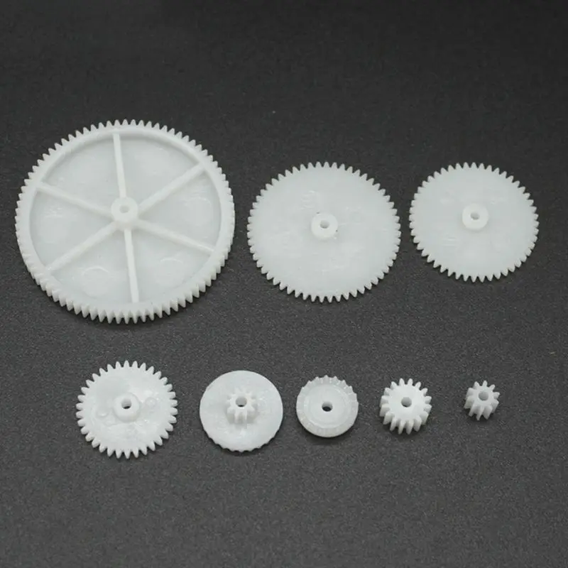 200 st blandade plastväxelpåsar motor motorväxellåda växel 0.5 gjutform gör-det-själv handgjorda leksakstillbehör motor plastgjutningar