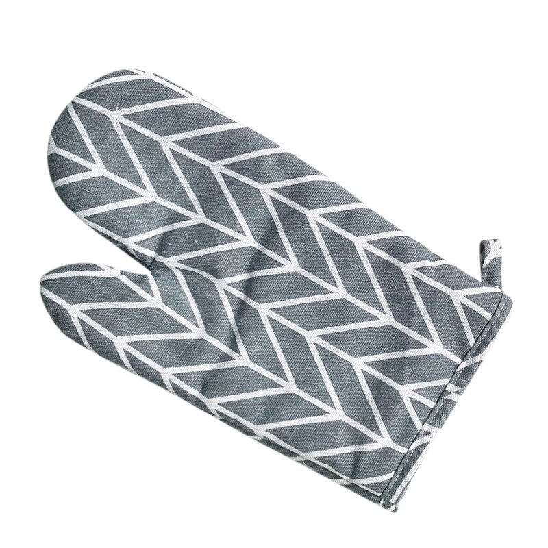 Gants de cuisine Anti-brûlure en coton, 1 pièce, mitaines de four isolantes Anti-chaleur avec lanière, outils de cuisson de cuisine: H