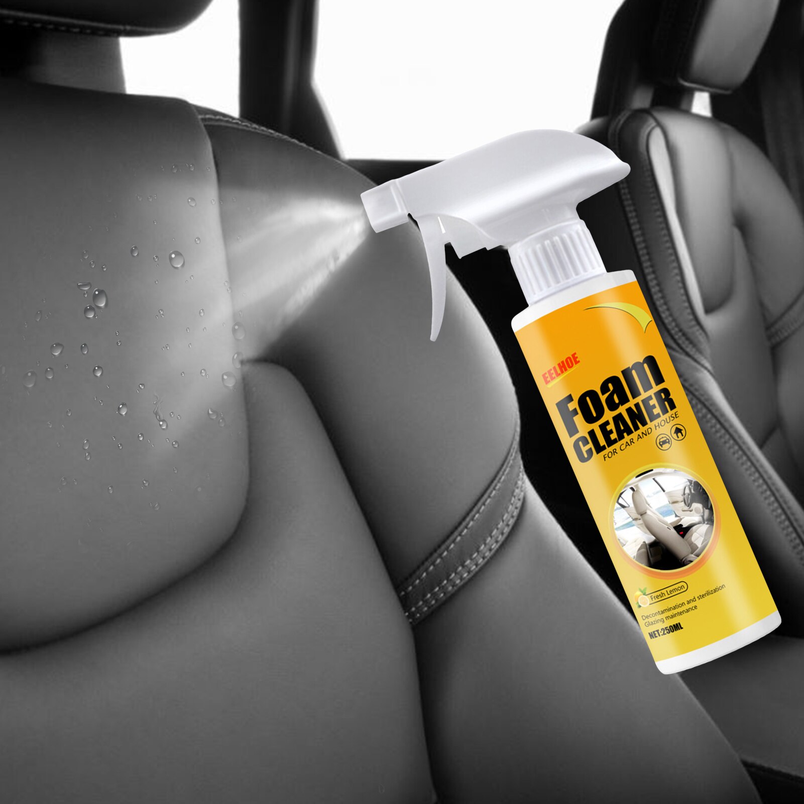 Limpiador de espuma para Interior de asiento de coche, productos automotrices, limpiador de cuero duradero, nuevos accesorios