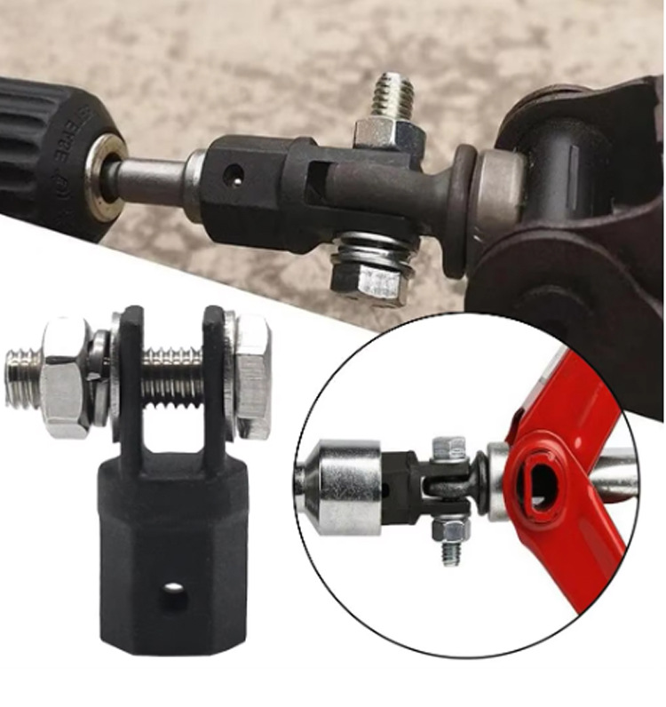 1/2 Inch Schaar Jacks Adapter Drive Slagmoersleutel Adapter Tool Jack Shear Chroomvanadium Staal Adapter Stalen Kogelgewricht Staaf