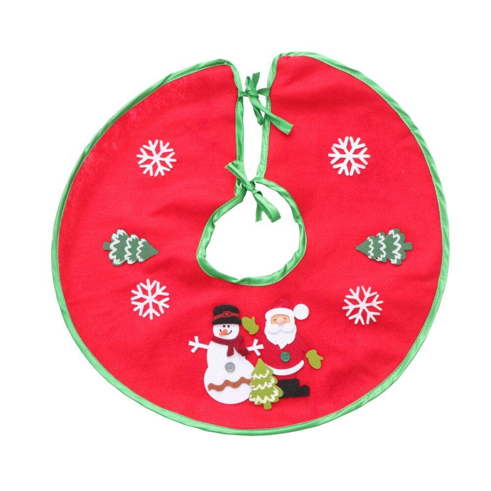1Pc Xmas Boom Rok Met Decals Mooie Retro Duurzaam Boom Jurk Boom Rok Voor Kerstboom: Default Title