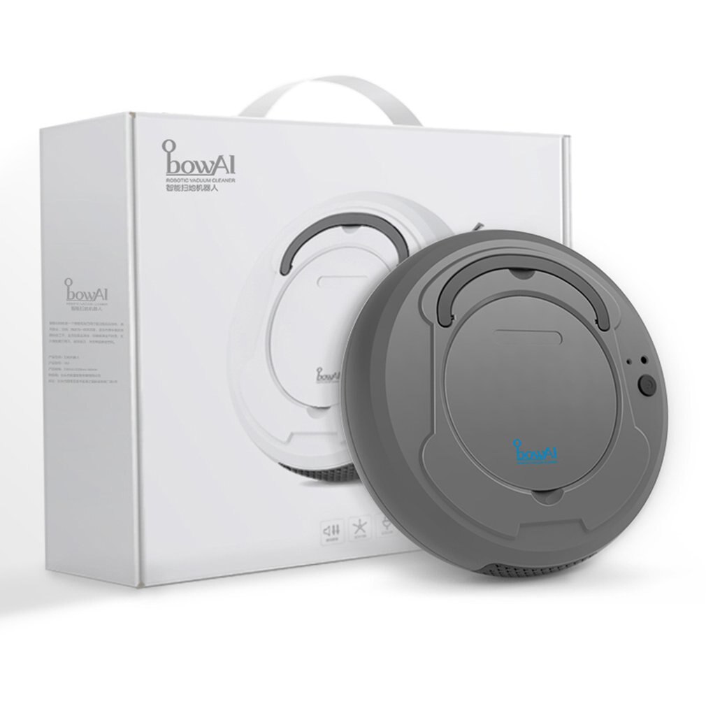 Multifunctional Smart Sweeping Robot Charging Lazy Vacuum Cleaner Small Household Cleaner Sweeping Machine: Dark Gray