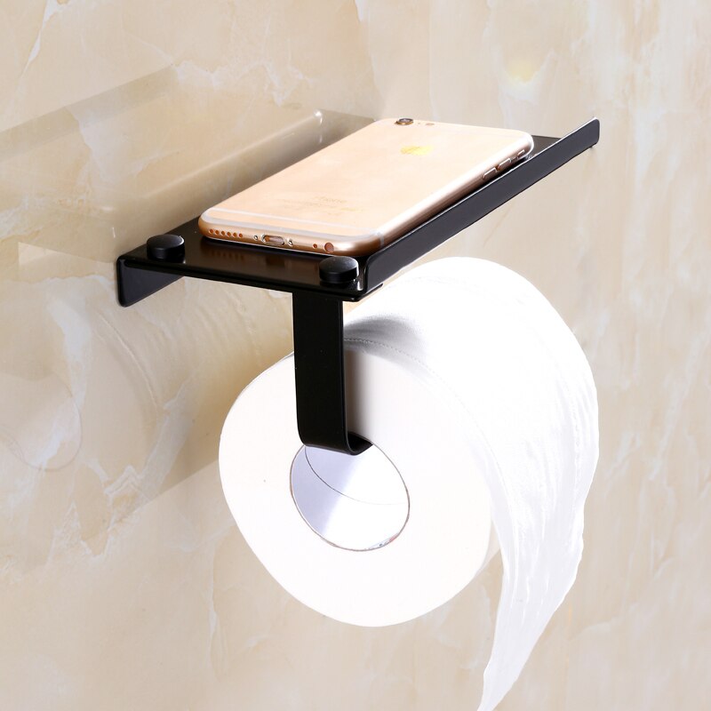 Stainless Steel Bathroom Paper Phone Holder with S... – Grandado