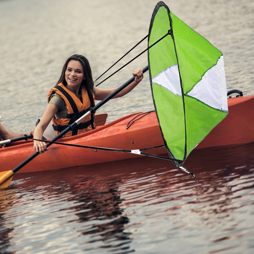 Plegable vela Kayak barco viento vela Sup Paddle Board navegación canoa carrera remo barcos viento ventana portátil PVC Popup