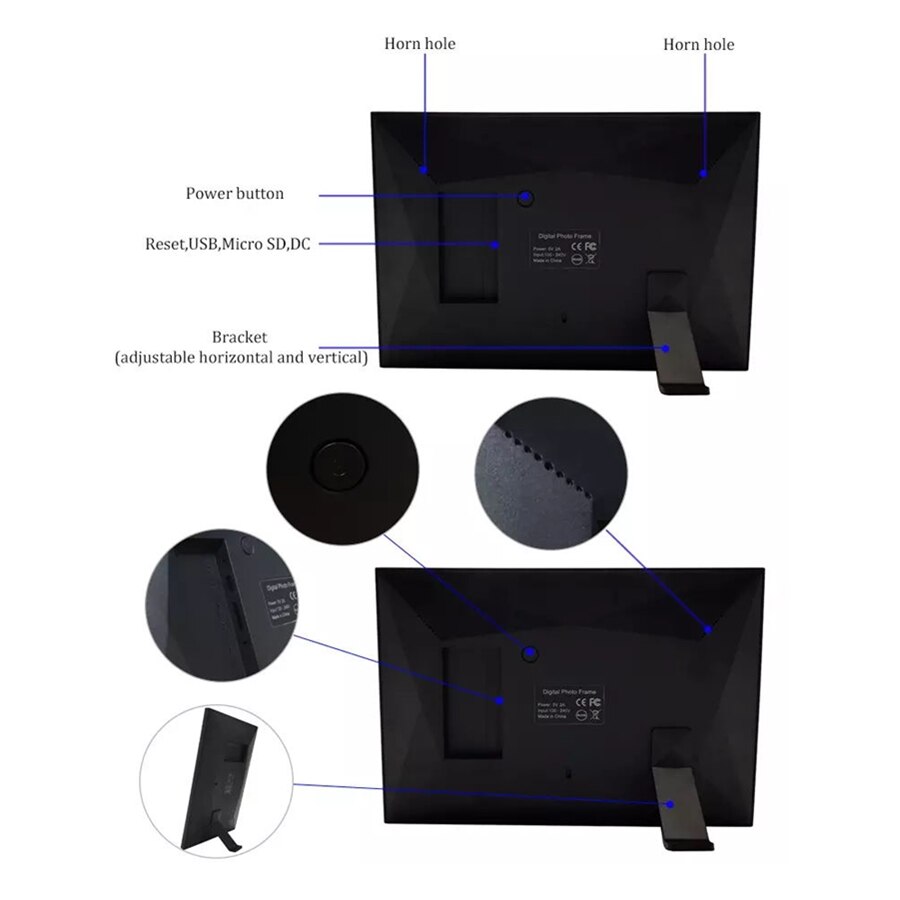 trend Hd Lcd horizon vertical display Android Wifi 7 Inch cloud Digital Photo Frames share Picture freely