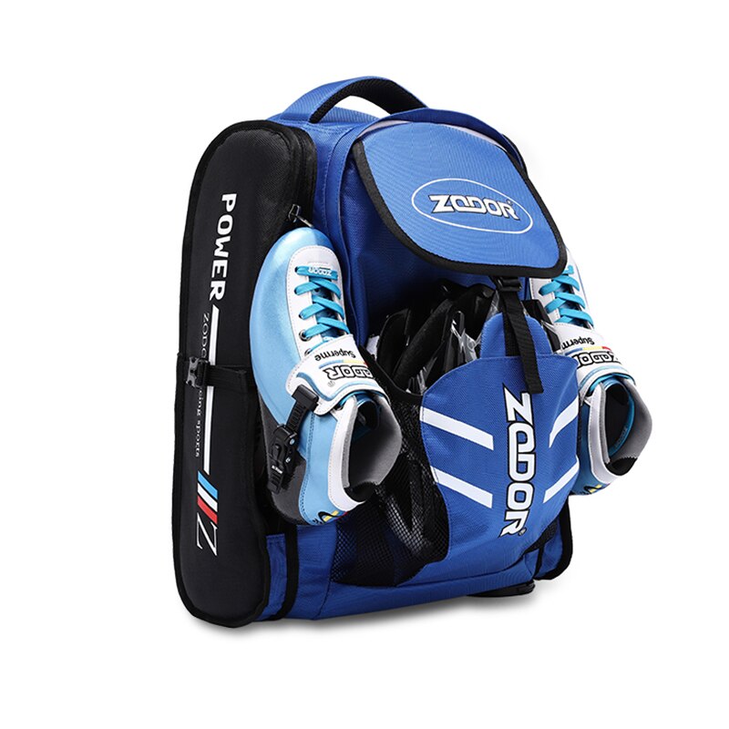 ZODOR-bolsa para patines de velocidad en línea, mochila de nailon para patinaje de 90mm, 100mm, 110mm, 125mm, 4 ruedas, 3 ruedas, zapatos para patines de velocidad