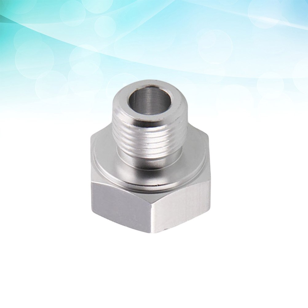 Automotive Oil Pressure Sensor Adapter Switch LS Engine Swap Male M12x1.5 Female 1/8 NPT Oil Pressure Sensor Plug (Silver)