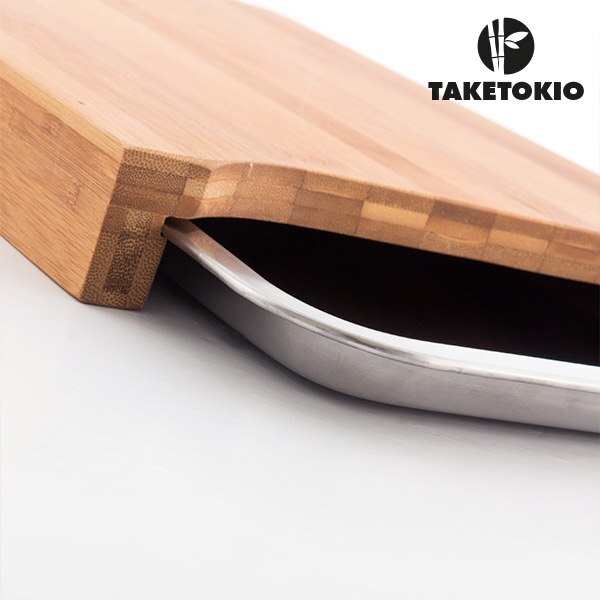 Bamboe snijplank met handvat - 33 x 25 cm