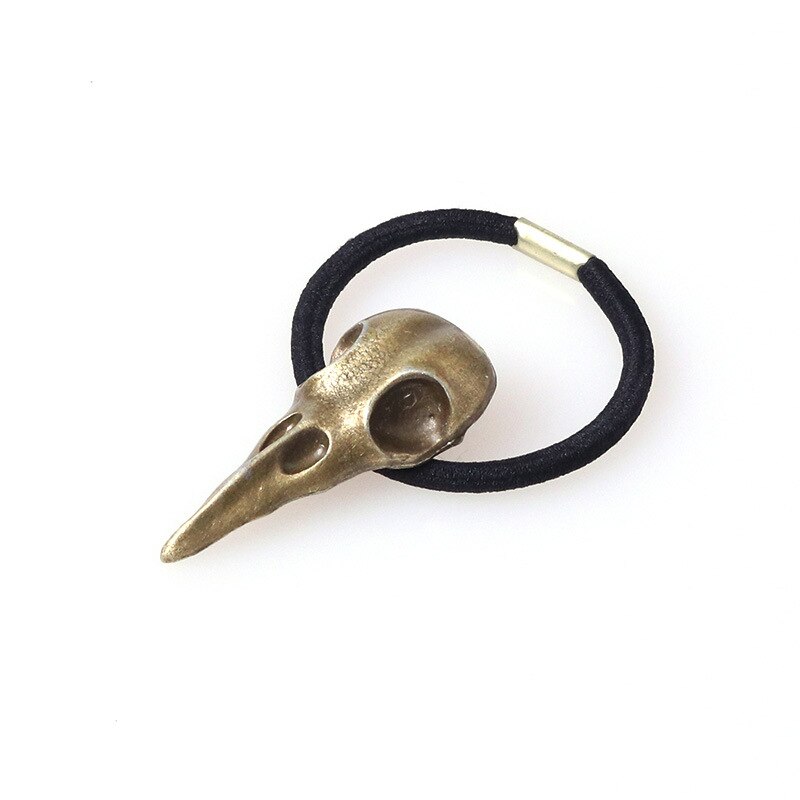 Accesorios para el cabello Punk de Europa y América, banda para el pelo con esqueleto y calavera Cuervo de Metal estéreo, estilo famoso, multicolor S: Ancient tong tou sheng