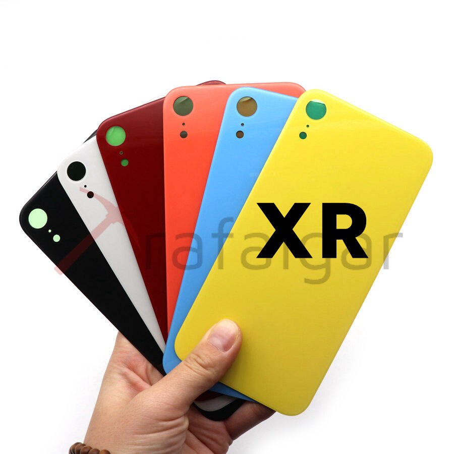 Bez LOGO dla iPhone X XR XS MAX tylna pokrywa baterii tylna szklana obudowa obudowa obudowa części zamienne