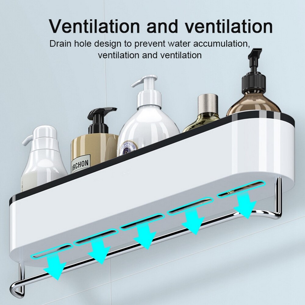 Bathroom Racks Toilet Washstand Towel Wall Storage Wall-mounted Perforated Free Hand-washing Storage Organizer Rack Accessories