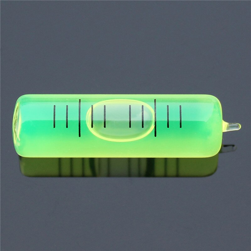Glas horisontell pärla mini liten vattenpass hög precision nivå bubbla bärbar bubbelnivå diameter 10.5mm: 10.5 x 37(1.5mm) g
