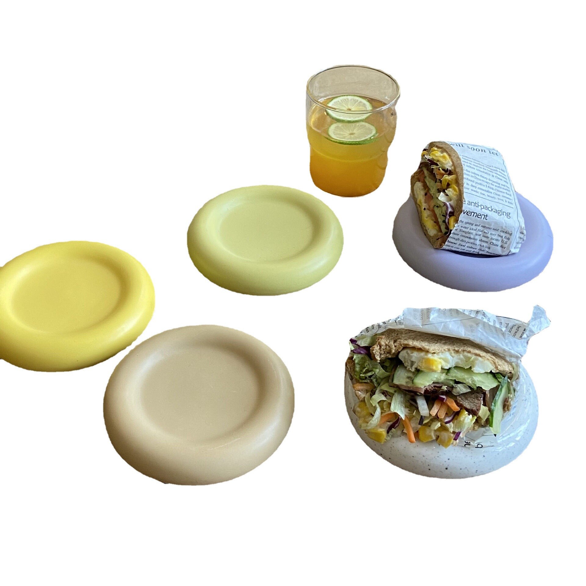 Vaisselle nordique en céramique, assiette de nourriture occidentale assiette à salade assiette à fruits ménage Dessert petit déjeuner assiette à Dessert
